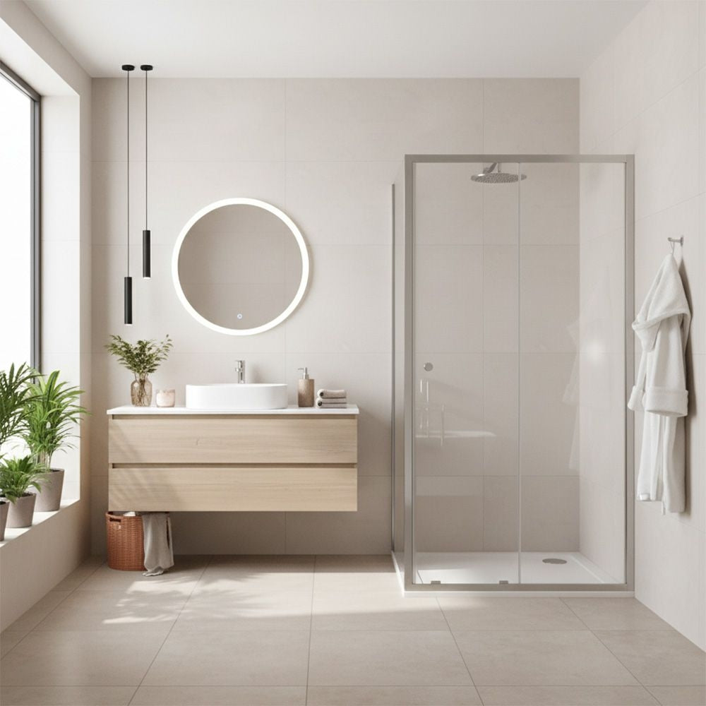 Sprchový kout Rea Primo Slide 100x80 Chrome  2