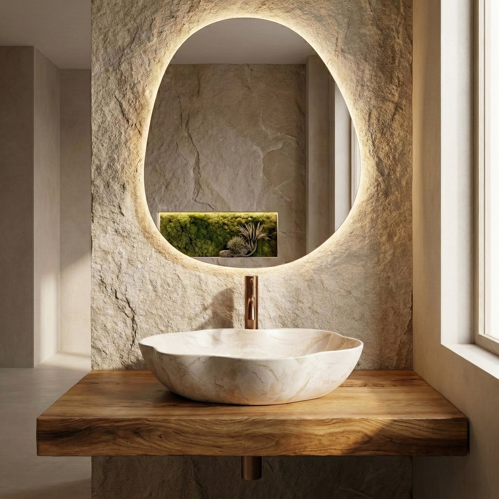 Umyvadlo na desku REA Pearl Kallisto  3