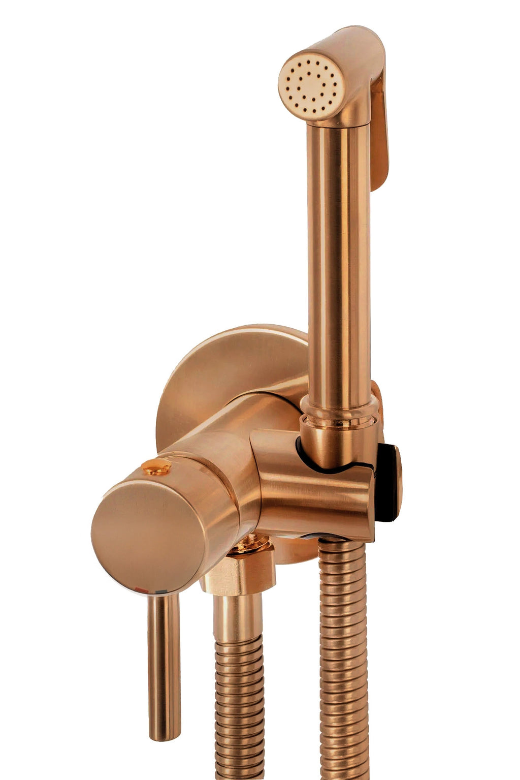 Podomítková bidetová baterie LUNGO LOOP Copper Brush  5