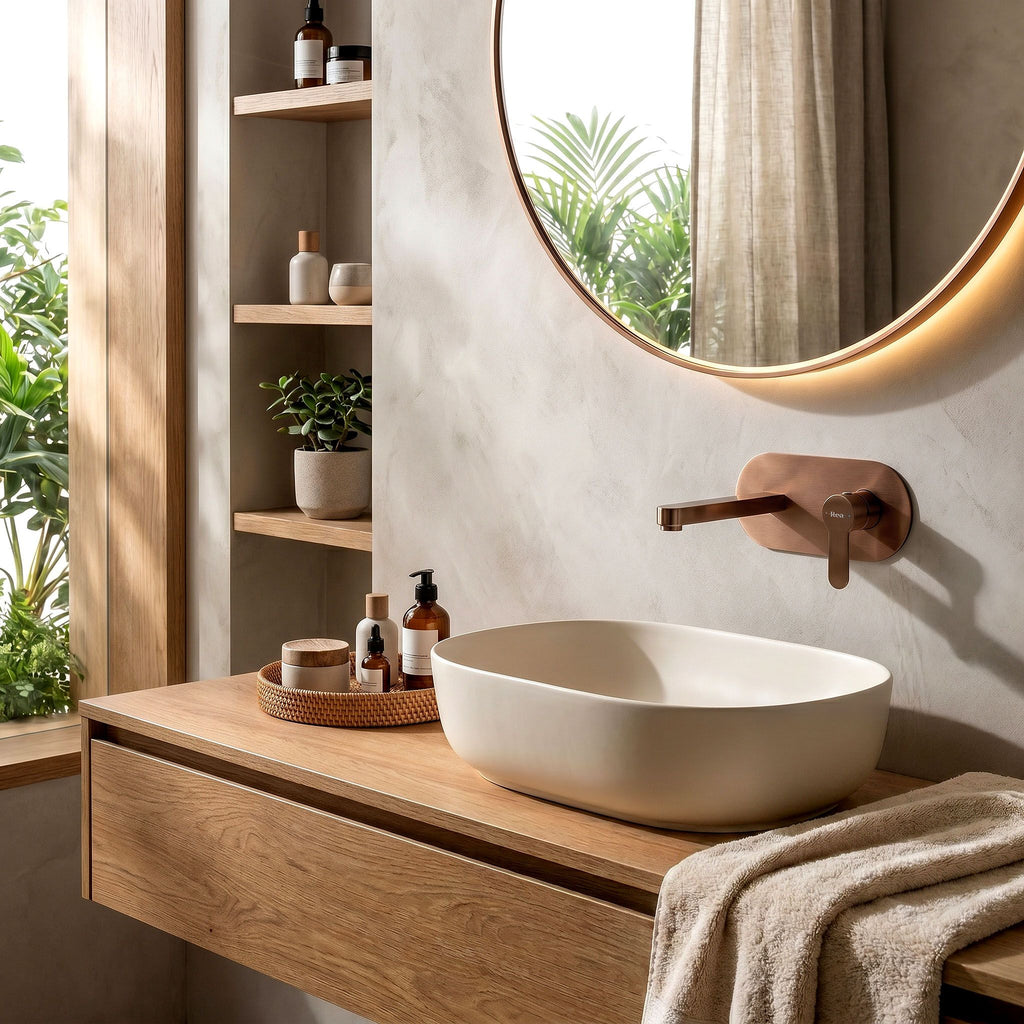 Podomítková vanová baterie REA Arcos Brush Copper  2