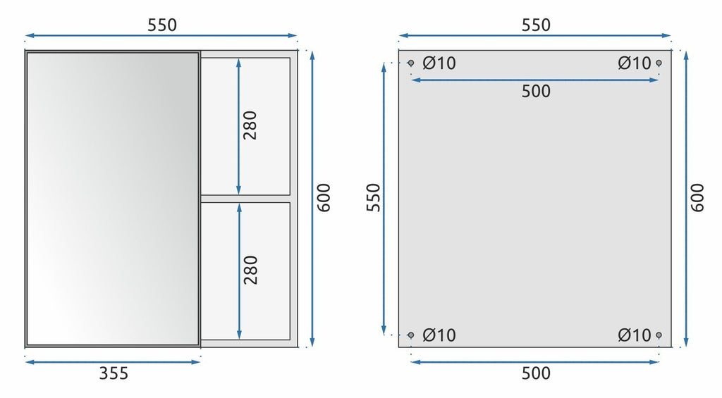 Sada koupelnového nábytku s umyvadlem Paris 60cm Grey  7
