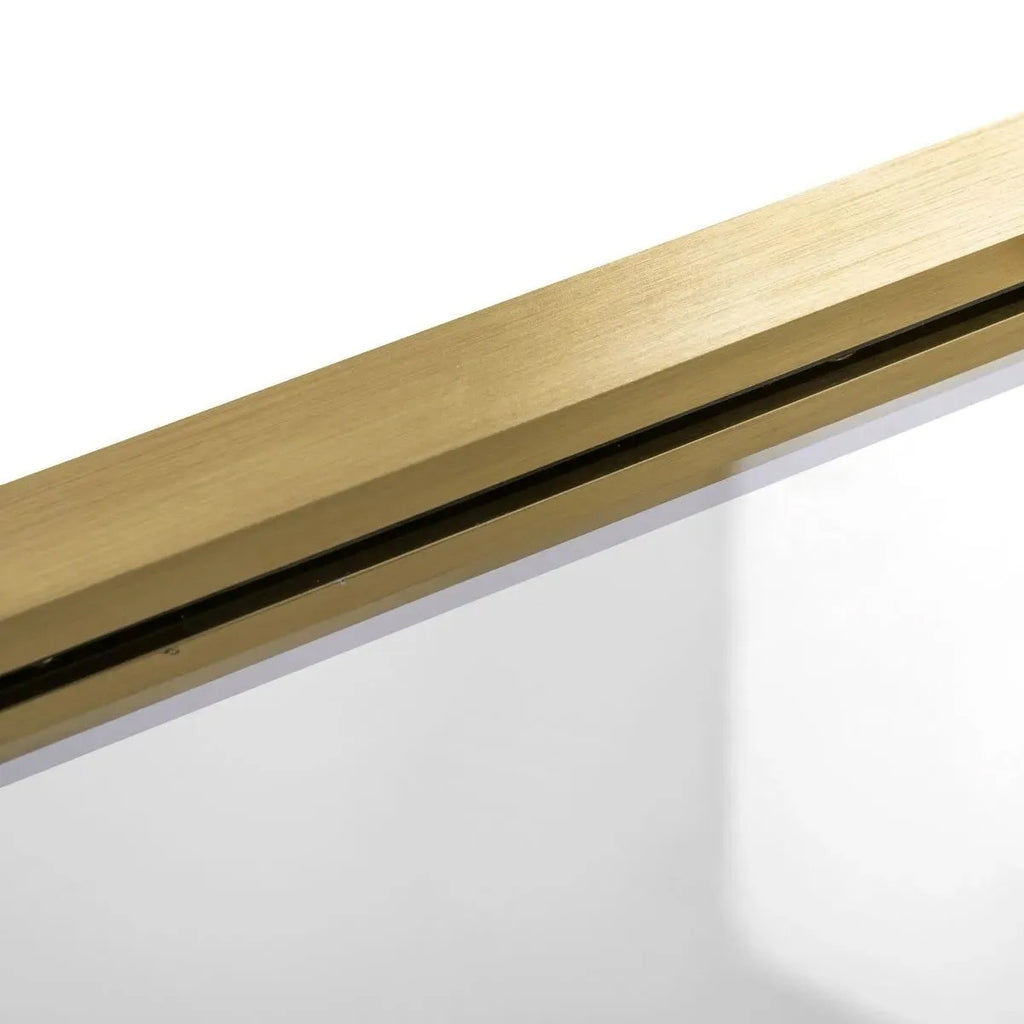 Skládací vanová zástěna REA AGAT-2 100 BRUSH GOLD  6