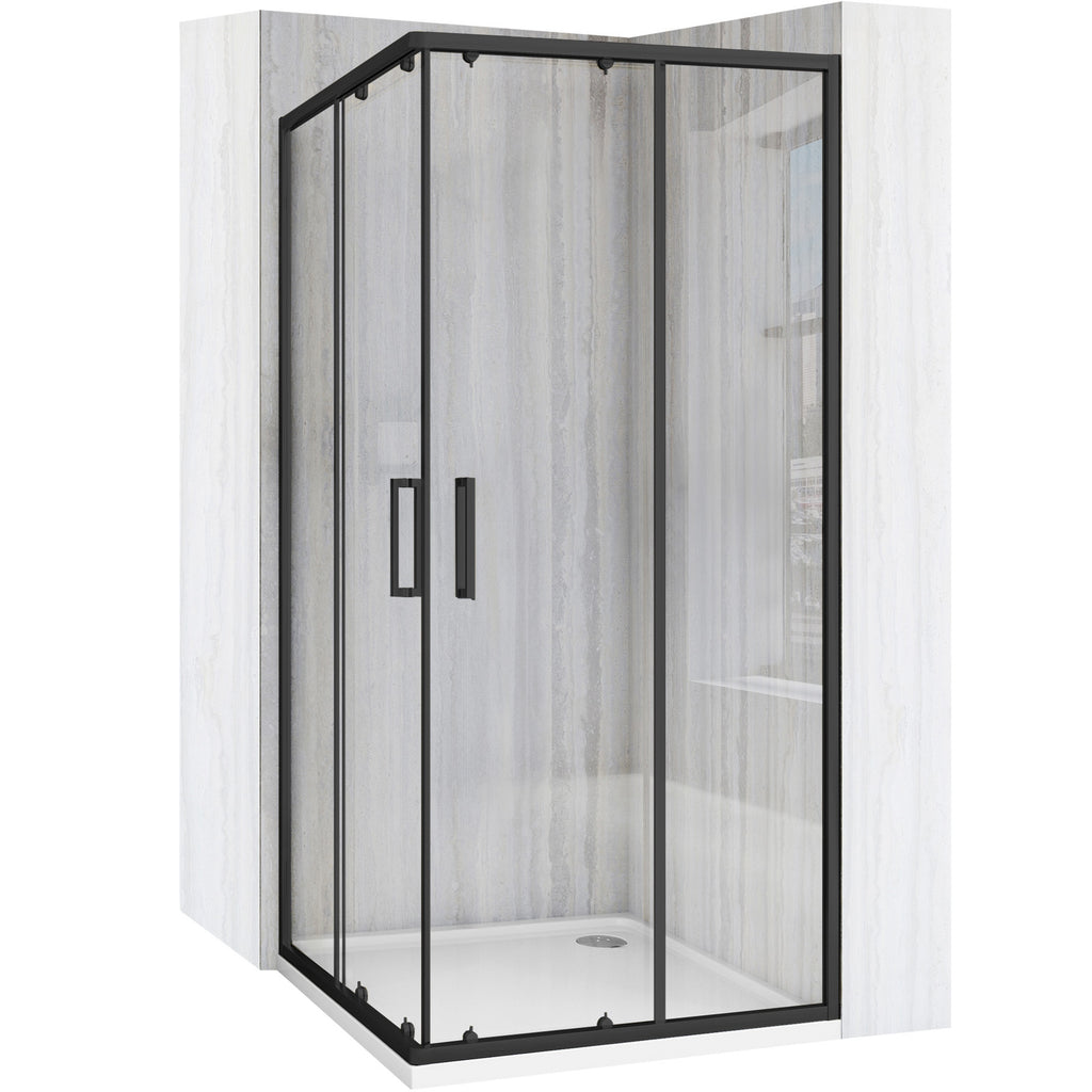 Sprchový kout REA City 80x80 Black Bez sprchové vaničky 2