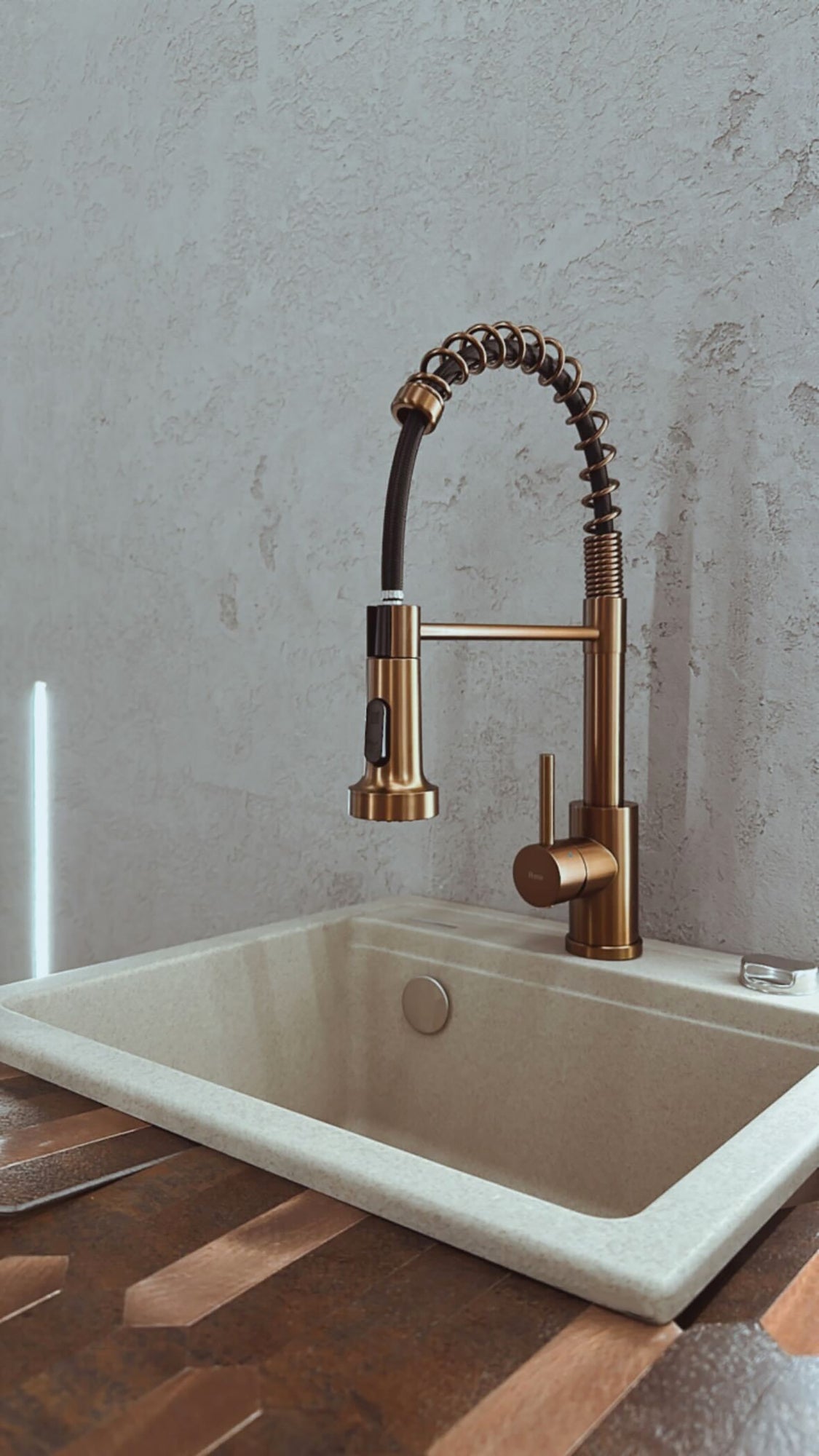 Kuchyňská baterie REA Colin Brush Copper  3