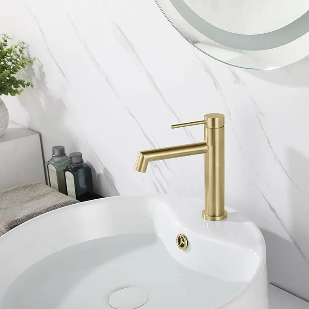 Umyvadlová baterie REA Foss GOLD BRUSH nízká  10