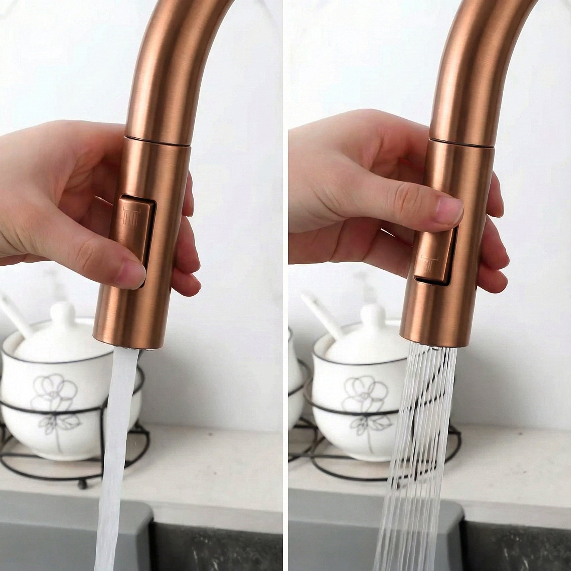 Kuchyňská baterie Rea Eco Fresh Brush Copper  3