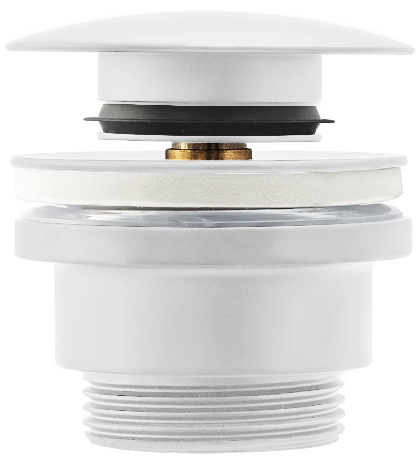 Univerzální umyvadlová výpusť REA Click-clack - bílá matná  1