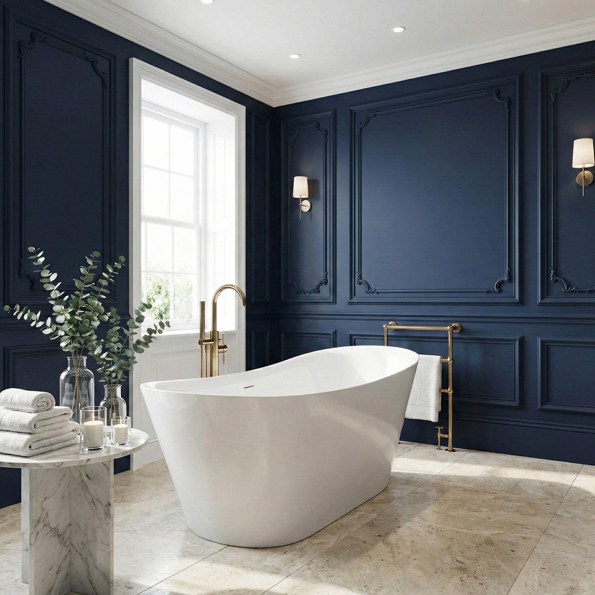 Volně stojící akrylátová vana Lusso Slim 170  5