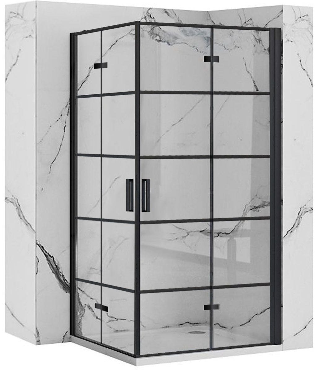 Sprchová kabina Rea Molier Black Double 100x100  1