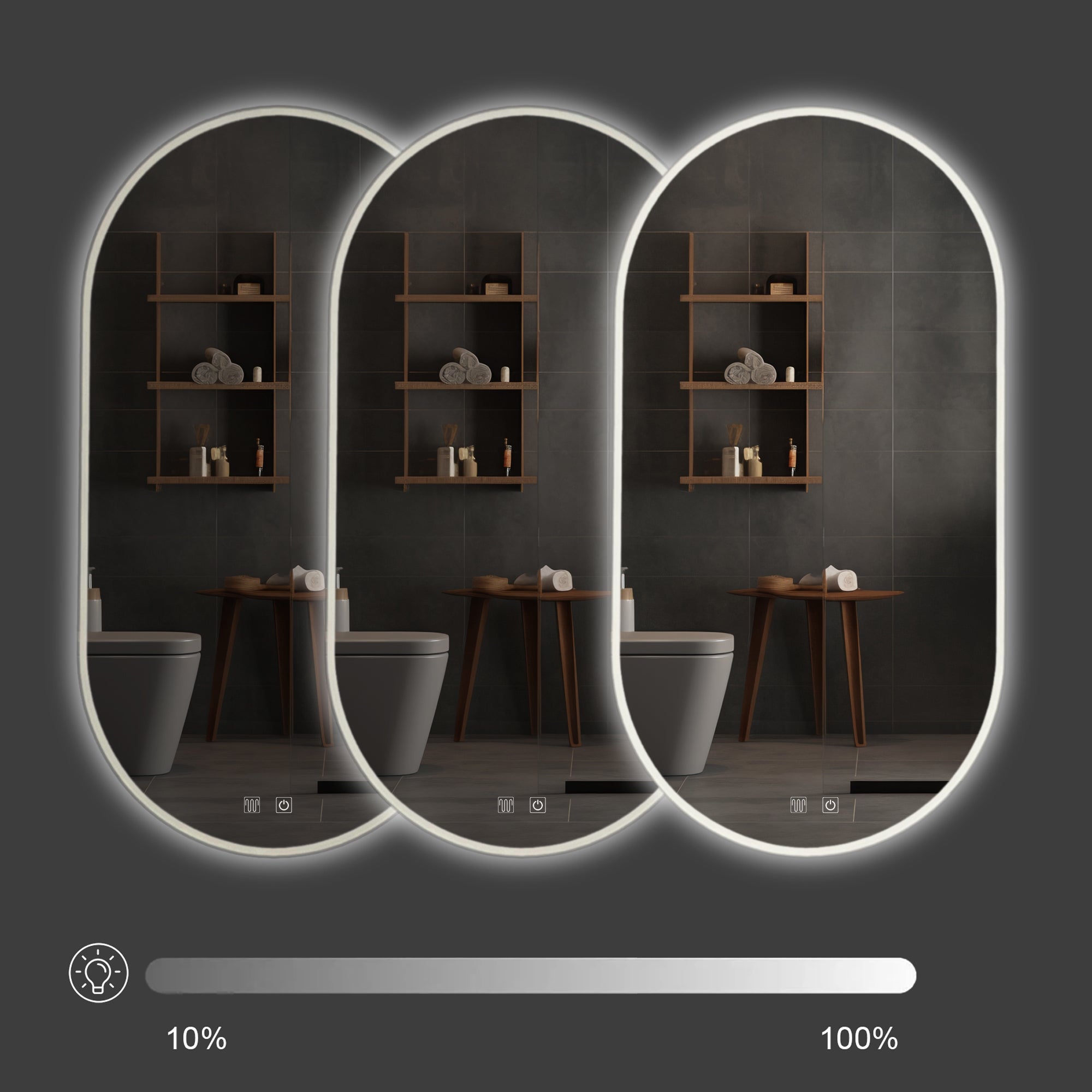 Zrcadlo LED EGj 50x90 cm  5