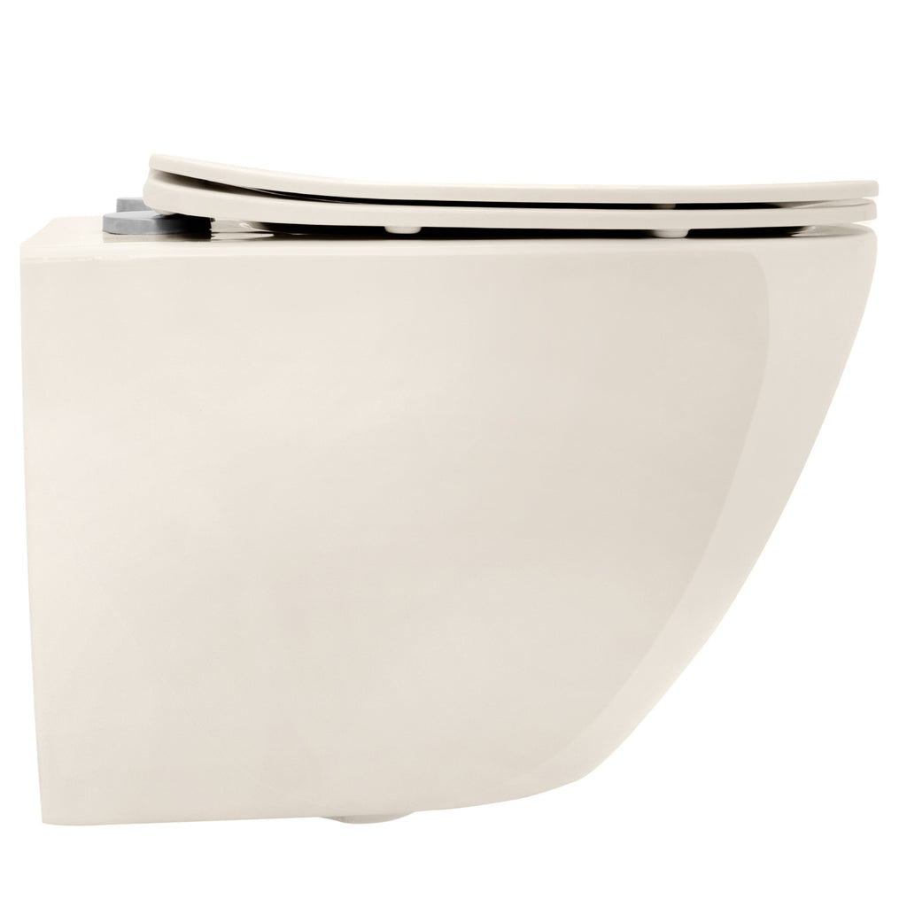 Závěsná WC mísa REA Carlo Mini Rimless Ecru  3