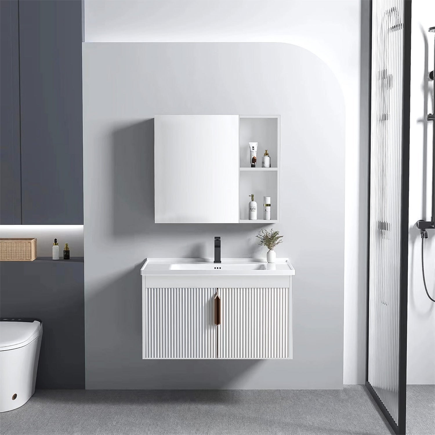 Sada koupelnového nábytku s umyvadlem Astor 60cm White  1