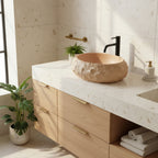Umyvadlo na desku Mika Light Terracotta  8