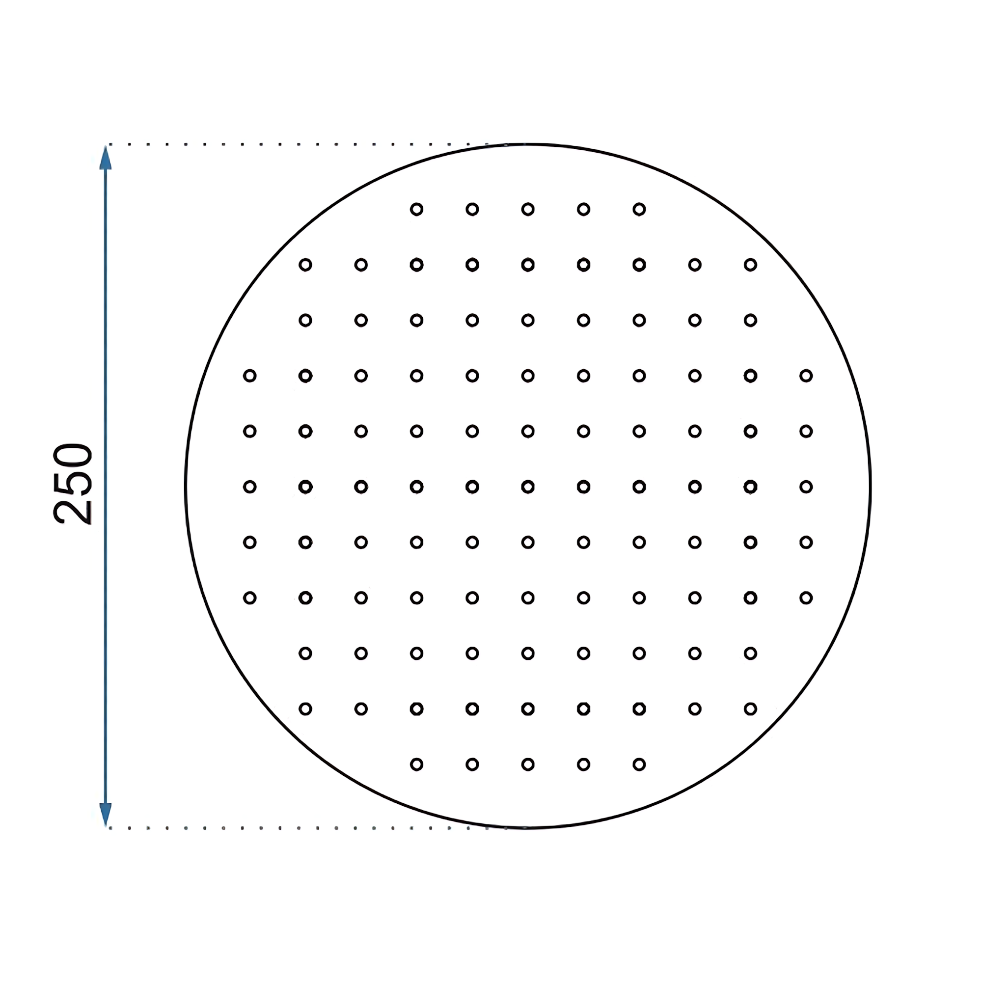 Dešťová sprcha Rea Chrome 25cm  5
