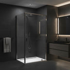Sprchový kout Rea Primo Swing 100x80 Chrome  3