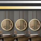 Zrcadlo LED 90cm MMJ Gold  9