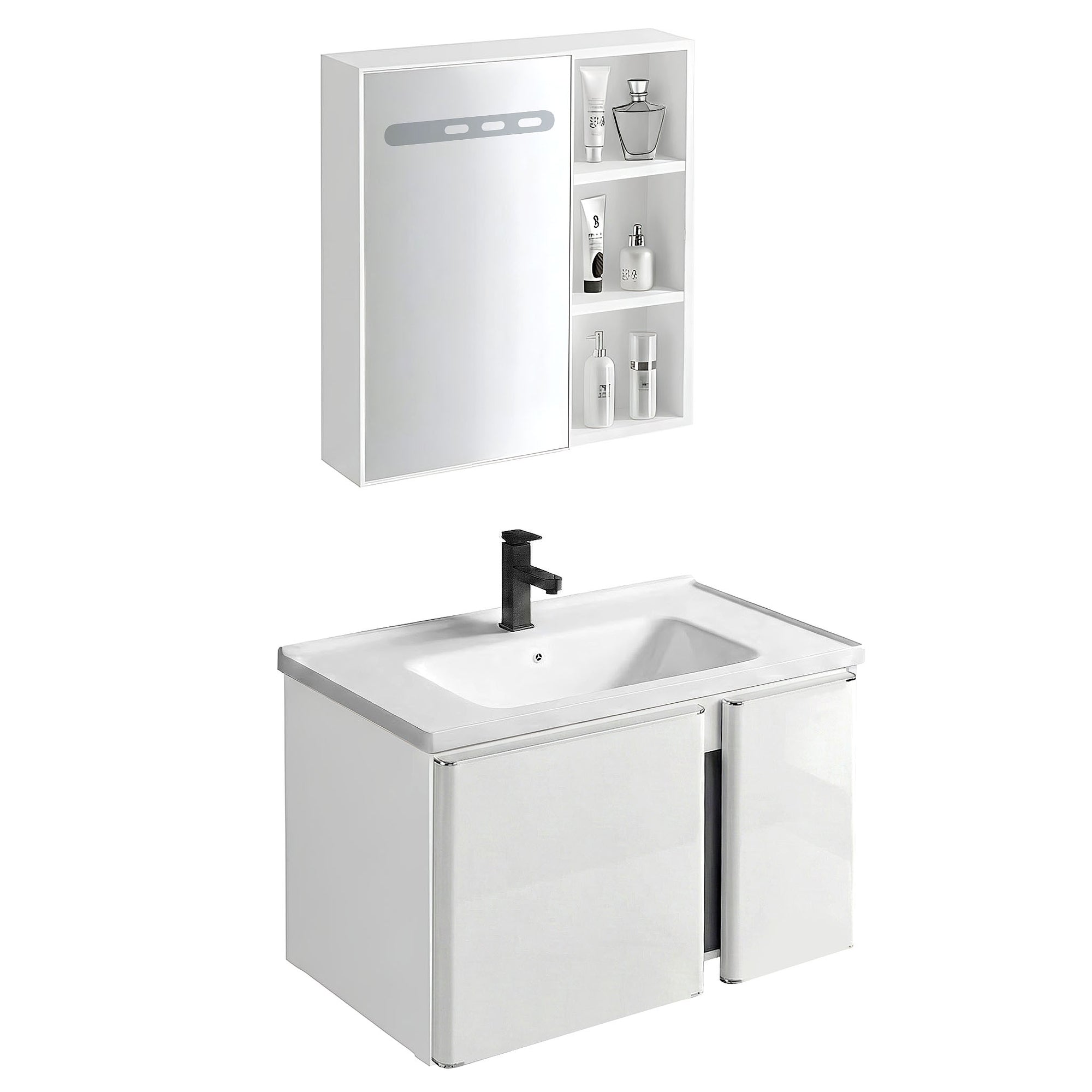 Sada koupelnového nábytku s umyvadlem Tula 60cm White  2