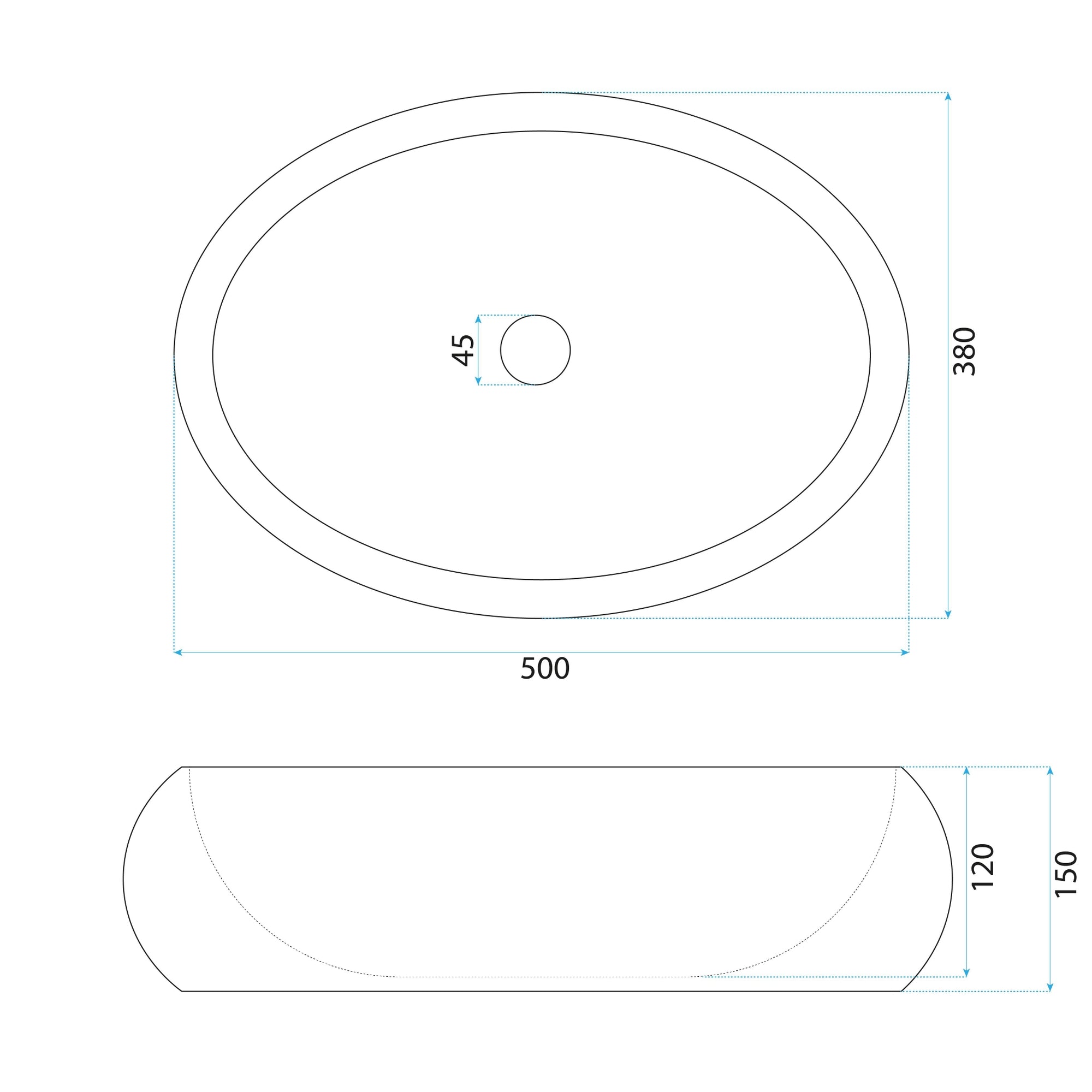 Umyvadlo na desku Mika Beige  8