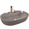 Umyvadlo na desku REA Aura 61 Beige Shiny  1
