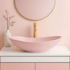 Umyvadlo na desku REA ROYAL Powder Pink Matt  1