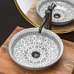 Umyvadlo na desku REA ARTE dark grey  4