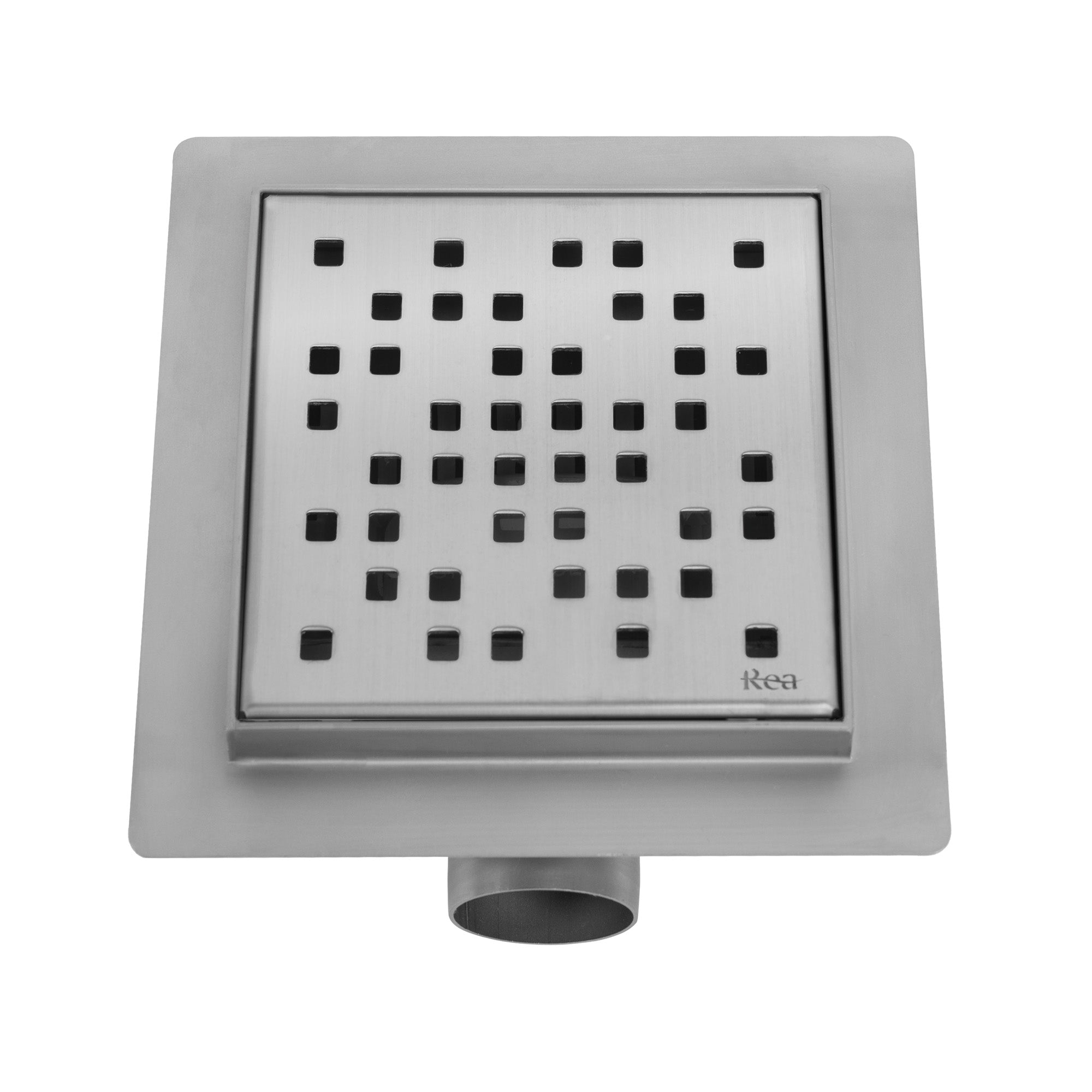 Odtokový žlab REA DOTS Nickel Brush 12x12  4