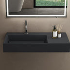 Umyvadlo REA  Archi 75 CM Grey MATT na desku - konglomerát  6