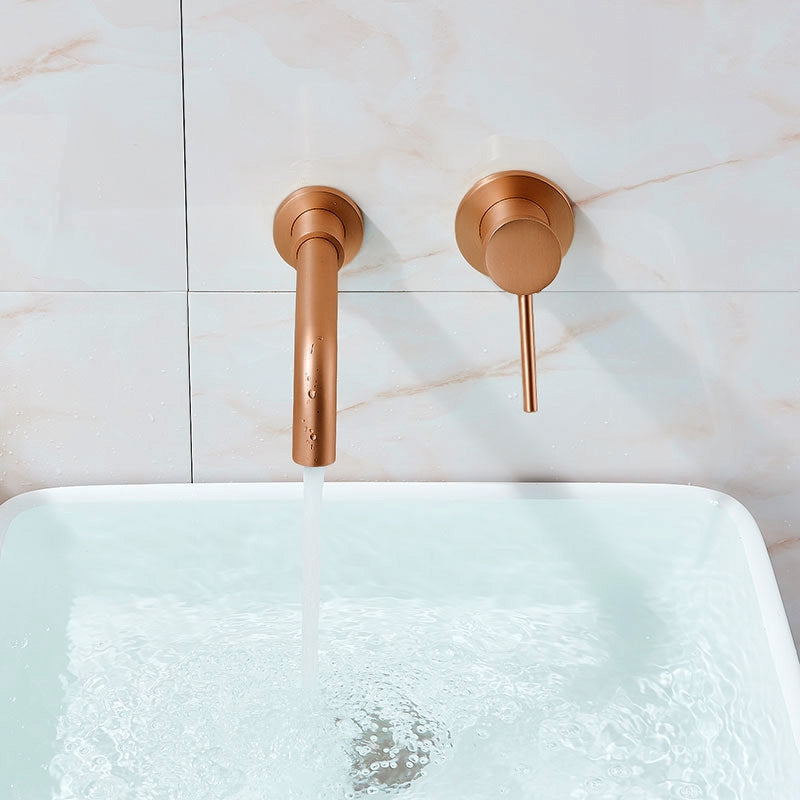 Podomítková umyvadlová baterie REA LUNGO Long Copper Brush + BOX  4