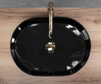 Umyvadlo na desku REA Nadia 50 Black Stone  6