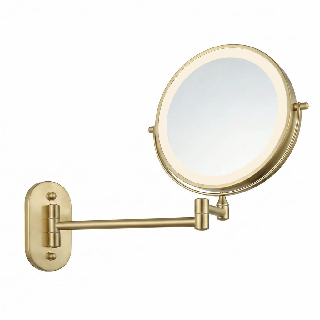 Zrcadlo LED Glow Brush Gold  10