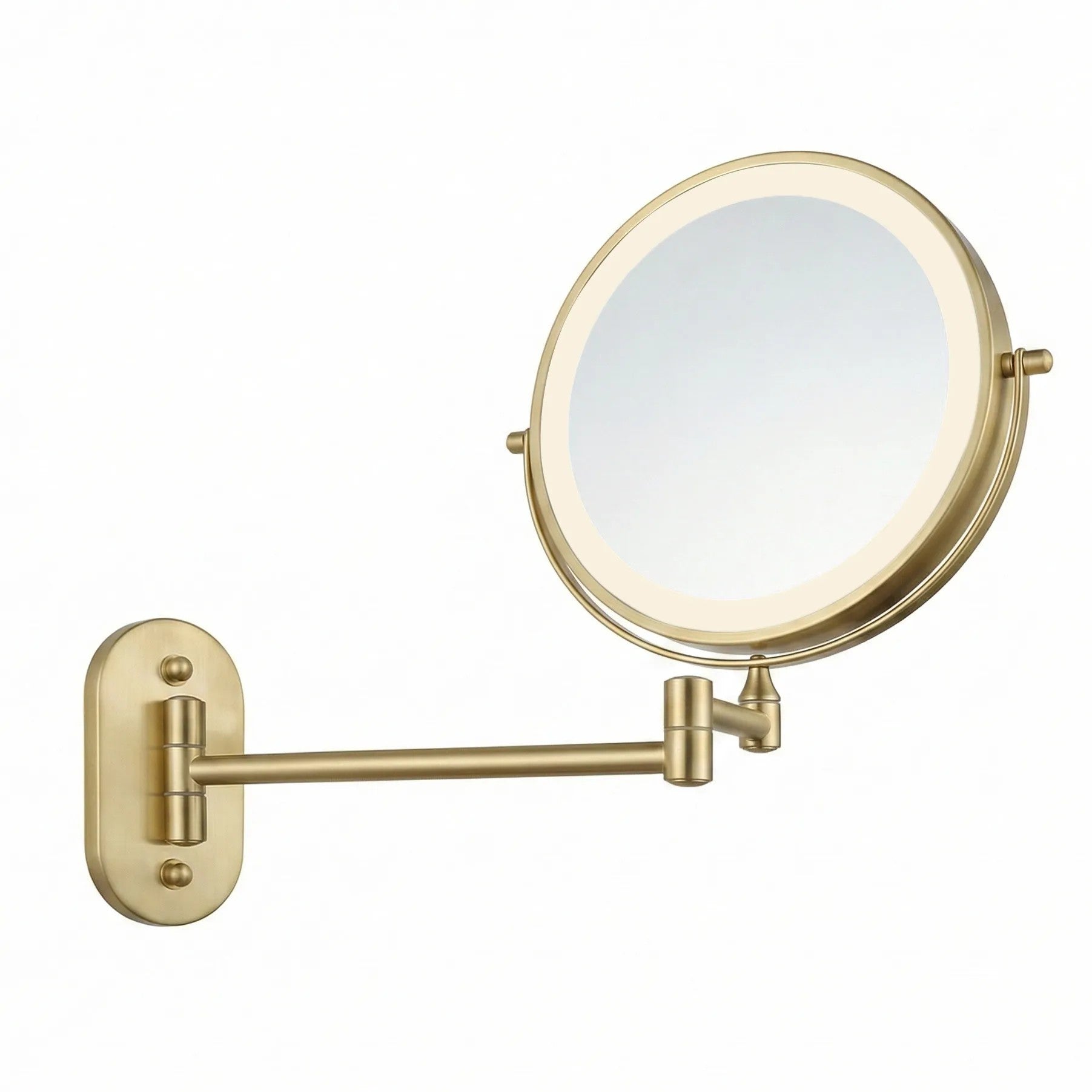 Zrcadlo LED Glow Brush Gold  10