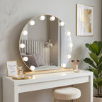 Zrcadlo LED HOLLYWOOD L. Gold 50 cm  2