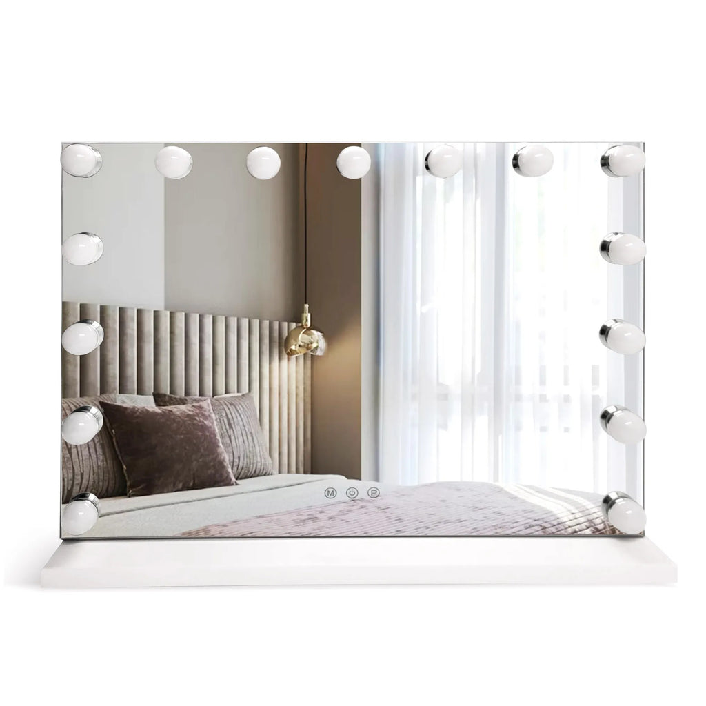 Zrcadlo LED HOLLYWOOD White  11