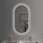 Zrcadlo LED OVL 50x100cm Black  11
