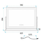 Zrcadlo LED STUDIO White 58x45  11
