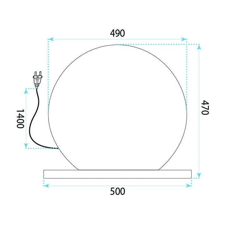 Zrcadlo LED HOLLYWOOD White 50 cm  11