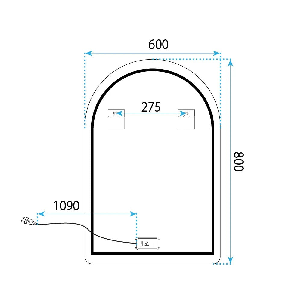 Zrcadlo LED 80x60cm CAMLOT  11