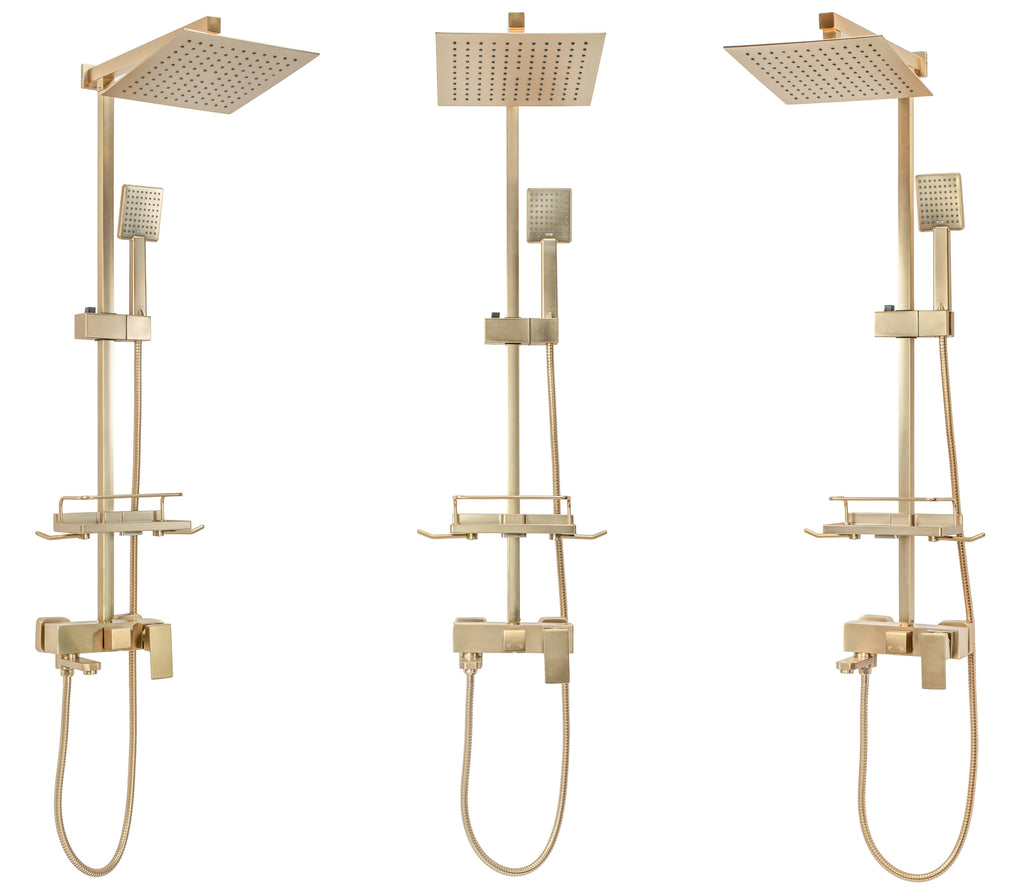 Sprchový set REA JACK BRUSHED GOLD  2