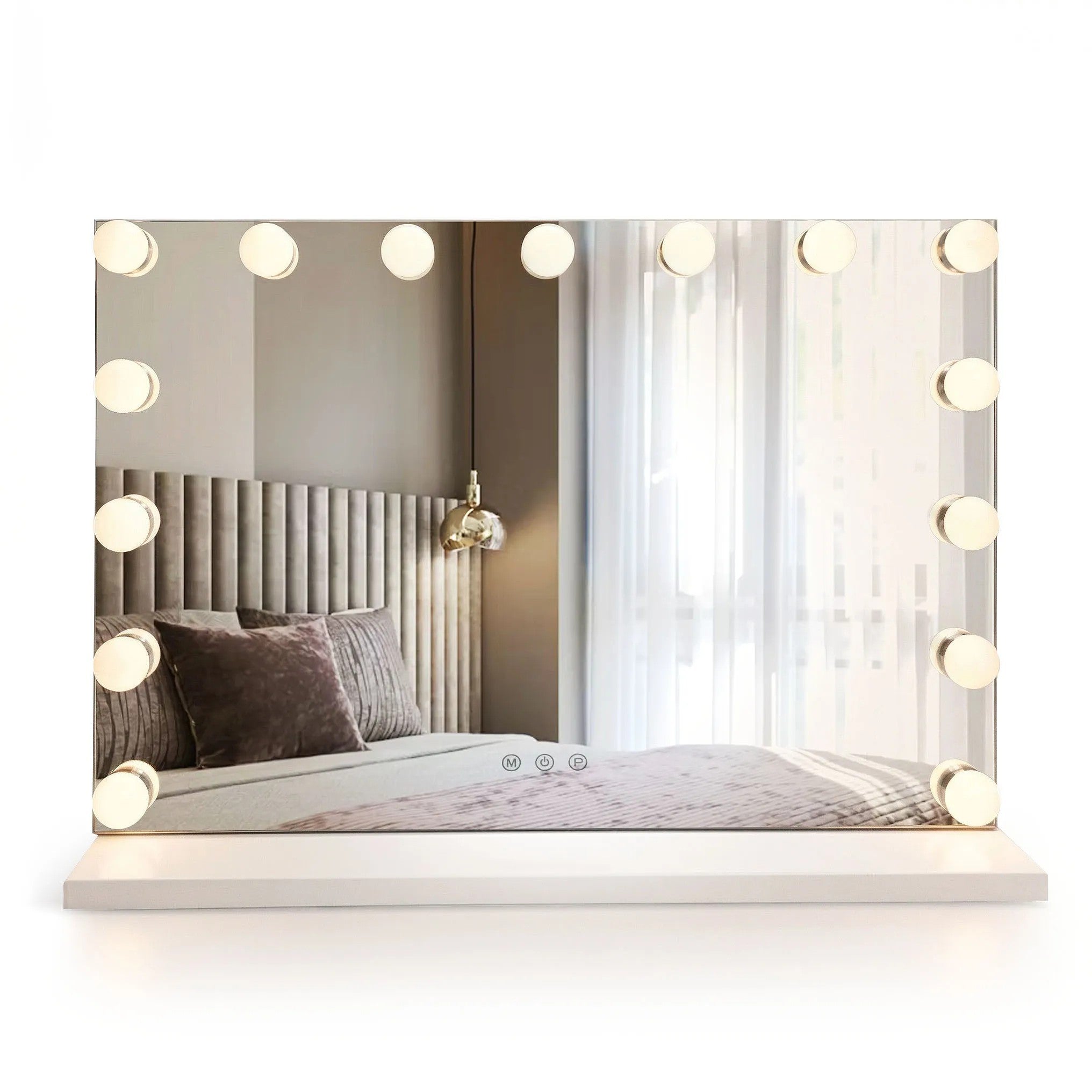 Zrcadlo LED HOLLYWOOD White  12