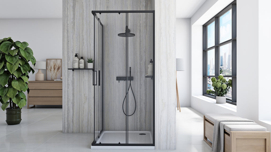 Sprchový kout REA City 80x80 Black Bez sprchové vaničky 5