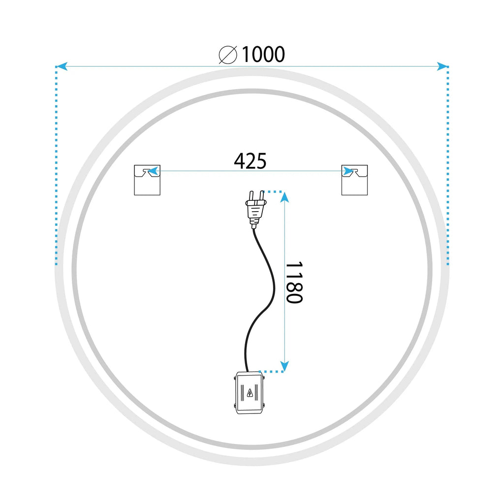 Zrcadlo LED 100cm FFJ100  13