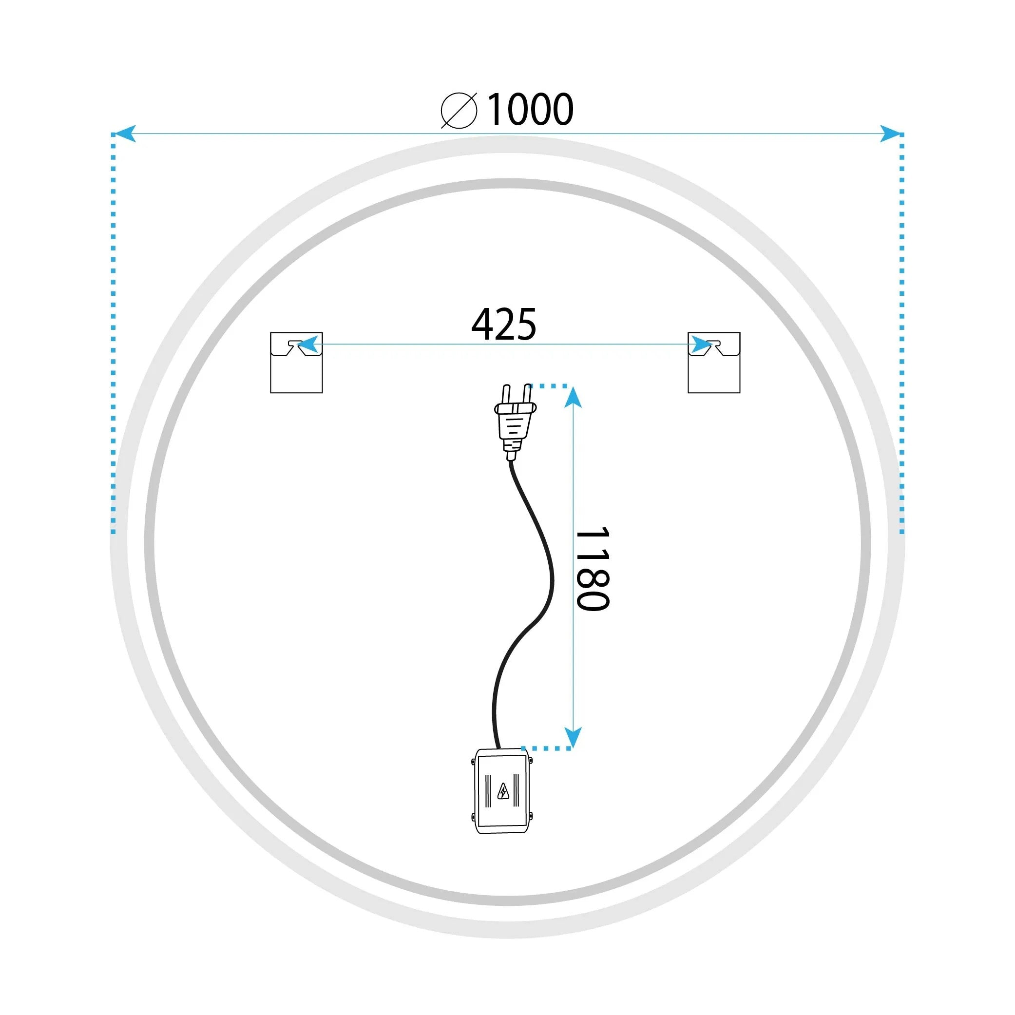 Zrcadlo LED 100cm FFJ100  13