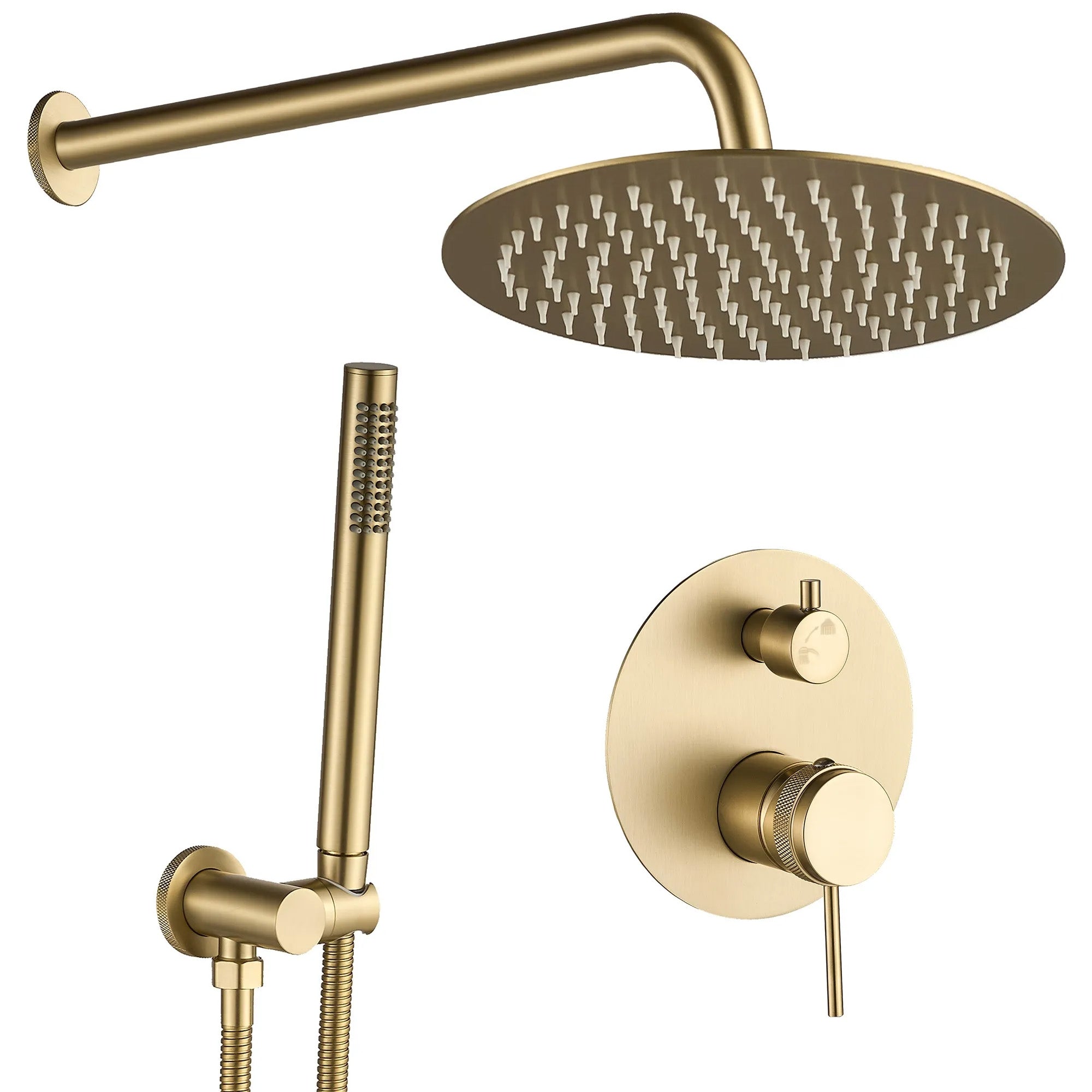 Podomítková sprchová sada Rea Lungo Grip Gold Brush  + BOX  1