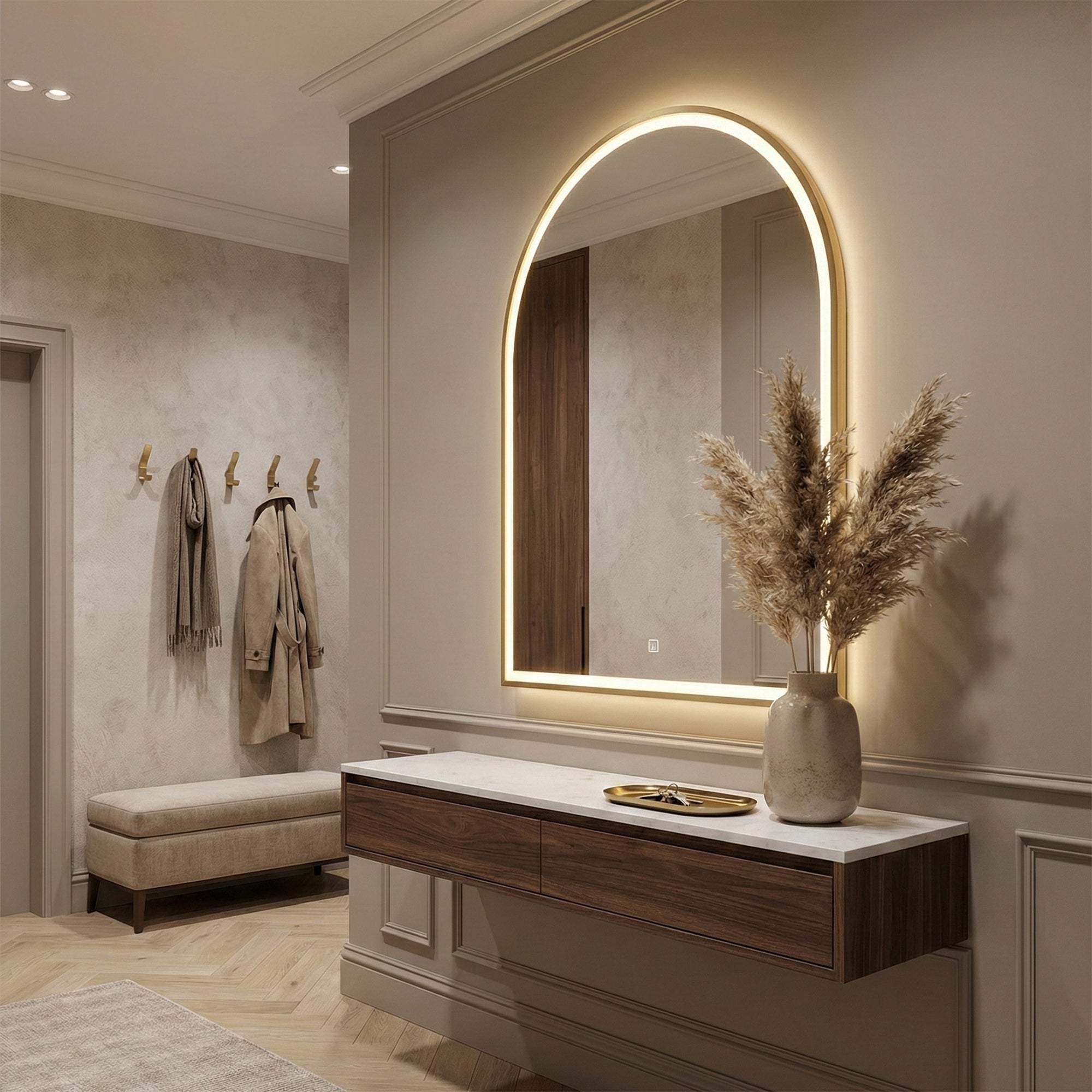 Zrcadlo LED 60x100cm DART GOLD  2