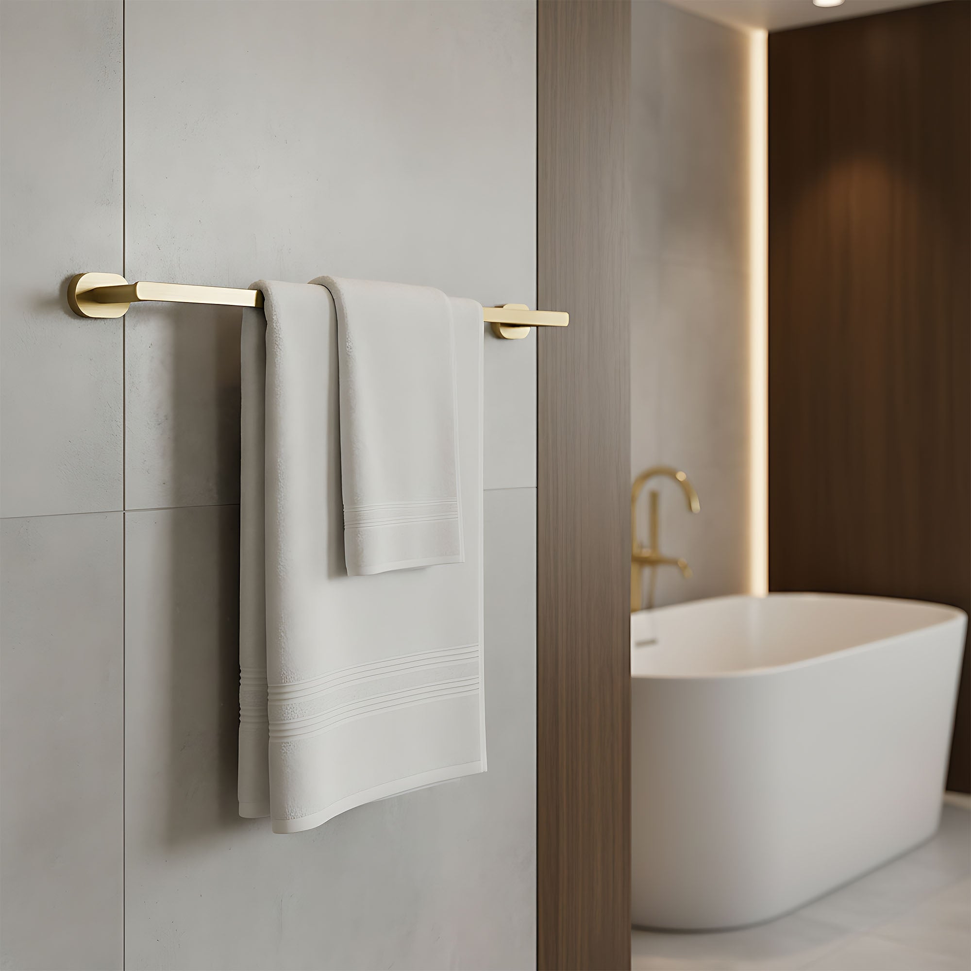 Koupelnový věšák Til 101 Brush Gold  2