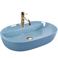 Umyvadlo na desku REA Aura 61 L.Blue Shiny  1