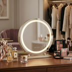 Zrcadlo LED MAKE-UP L.Gold 40 cm  3