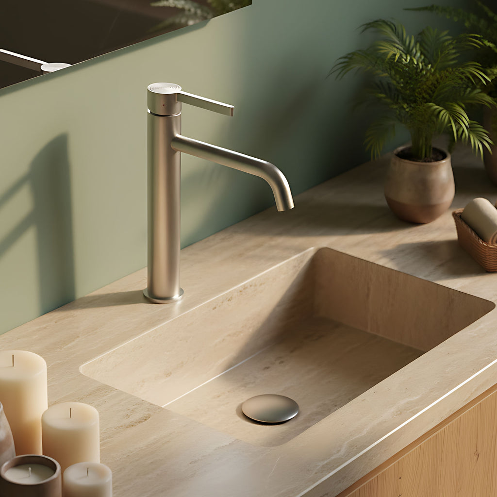 Umyvadlová baterie REA Foster Brush Nickel High  13