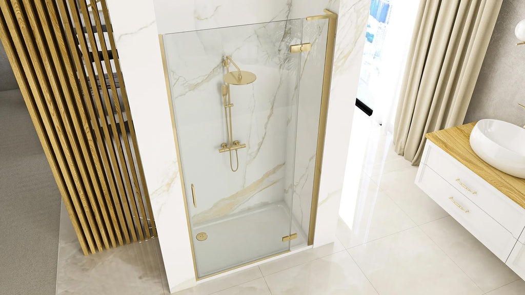 Sprchové Dveře Rea Hugo 100 Gold Brush + Profil  6