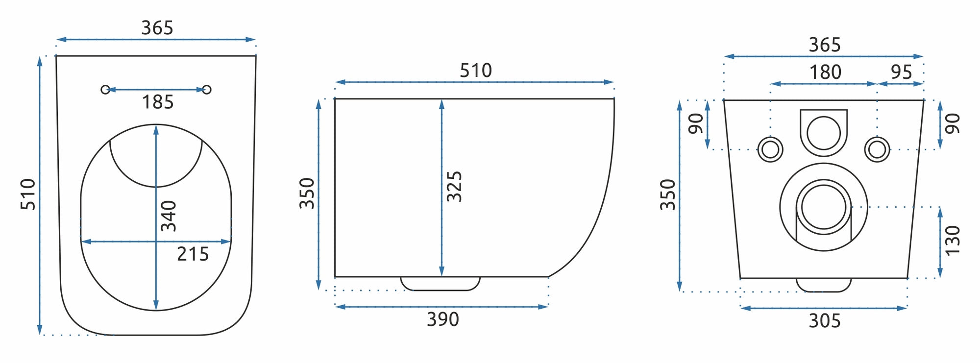 Závěsná WC mísa REA MARTIN SLIM RIMLESS DUROPLAST  11